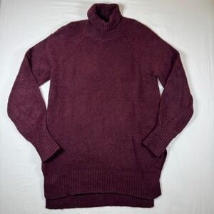 Calvin Klein Jeans Turtleneck Sweater Womens‎ Raglan Long Sleeve Knit Pullover